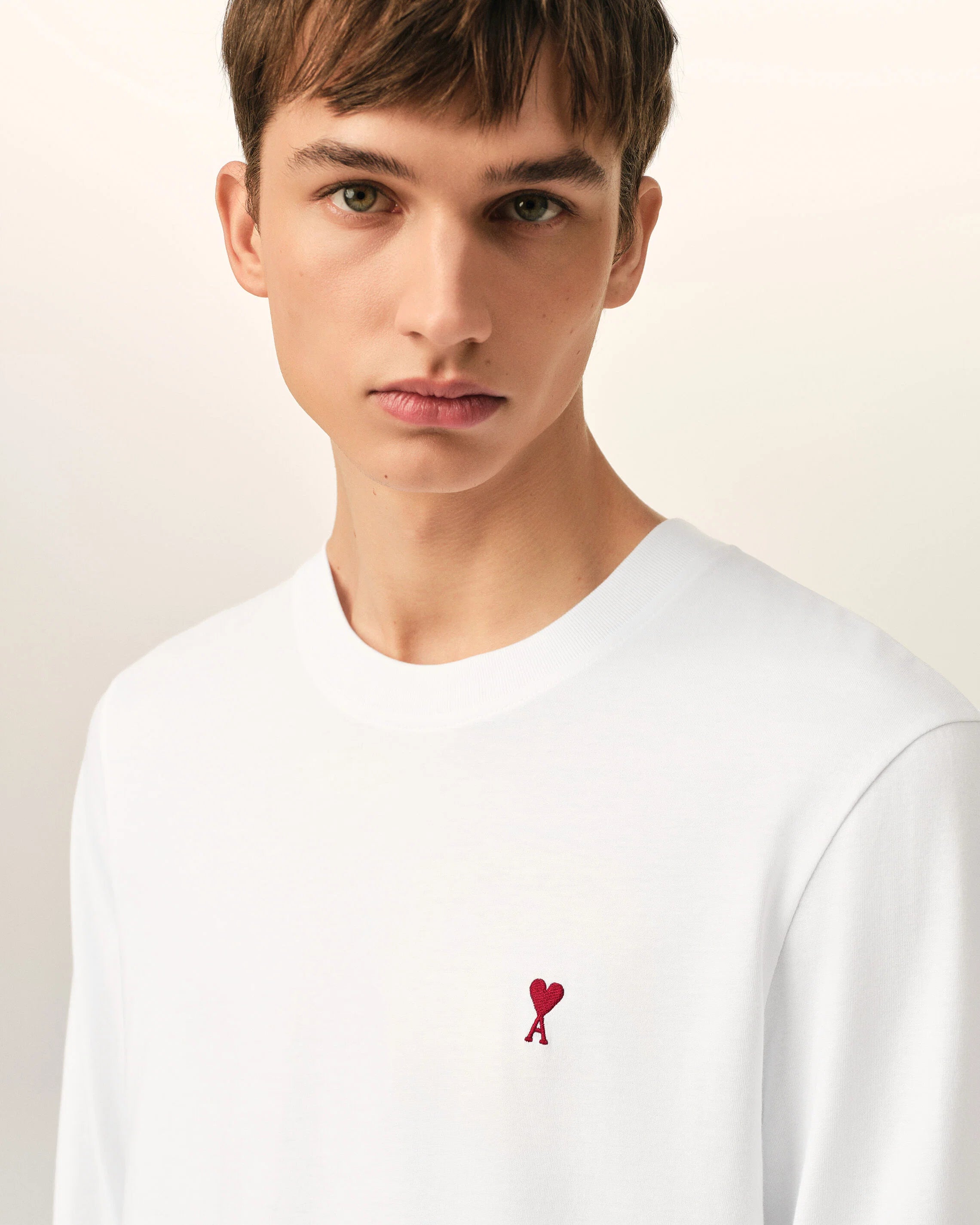 Long Sleeves TShirt With Red Ami de Coeur