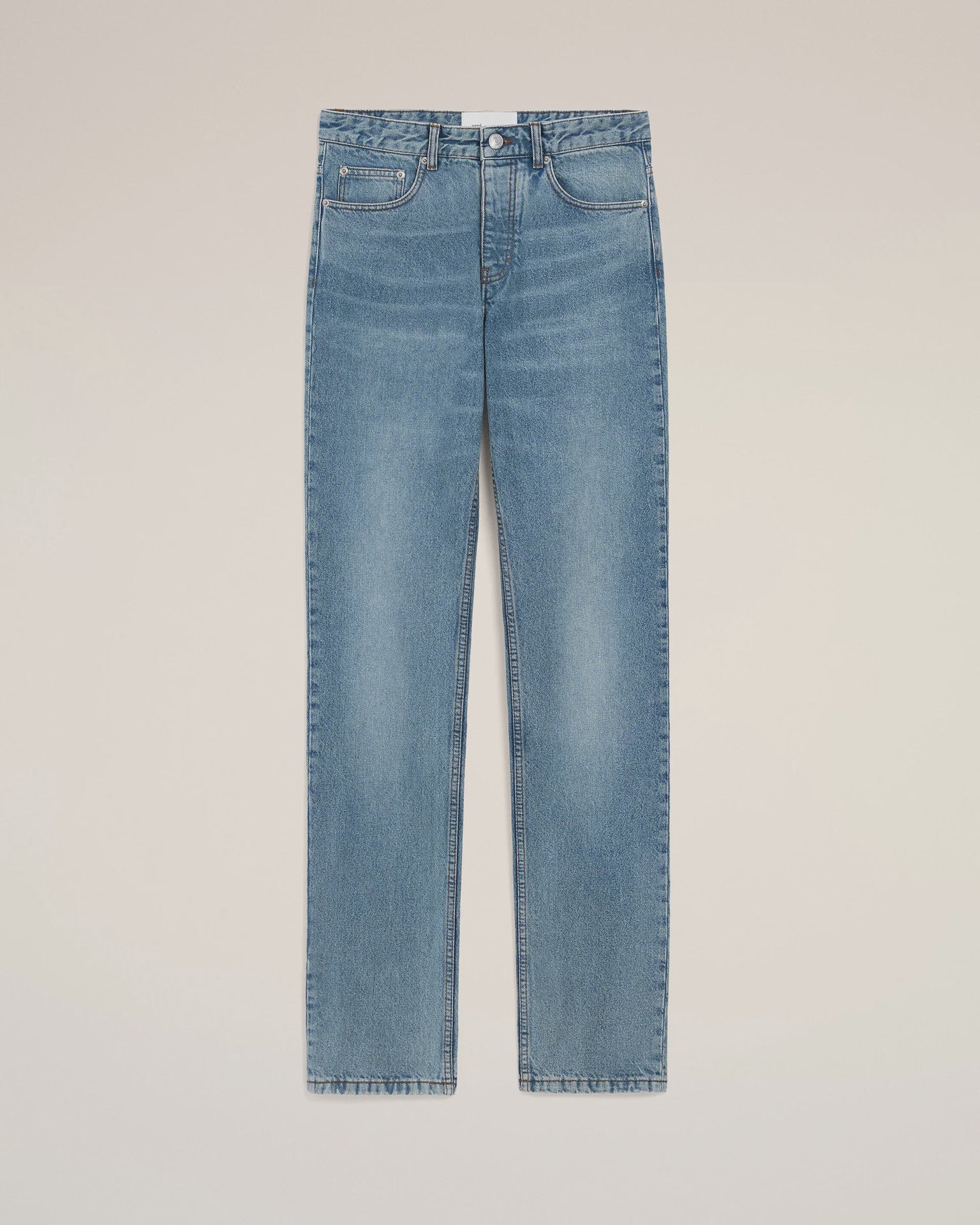 BLUE COTTON CLASSIC FIT JEANS