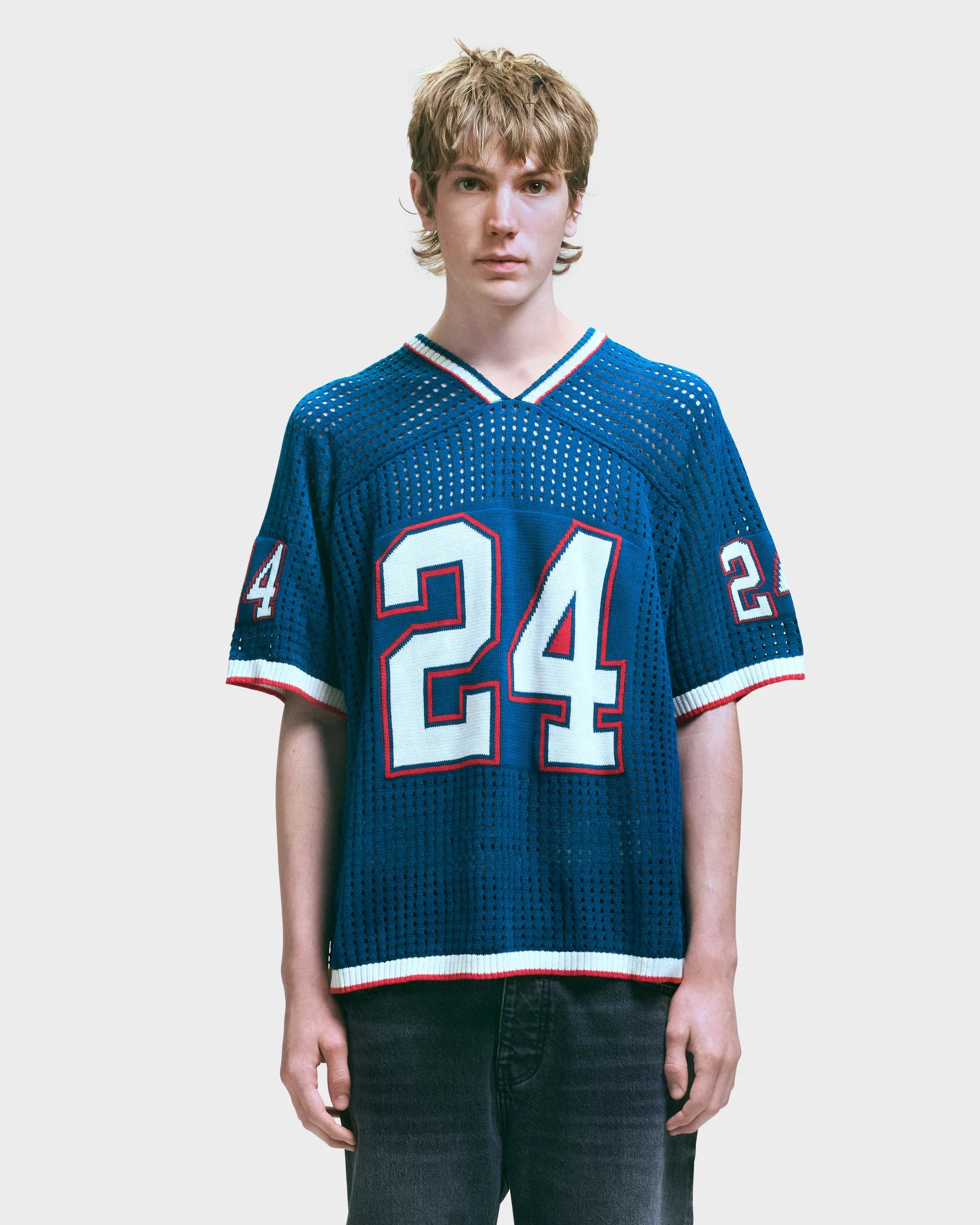 24 V Neck Knit Jersey