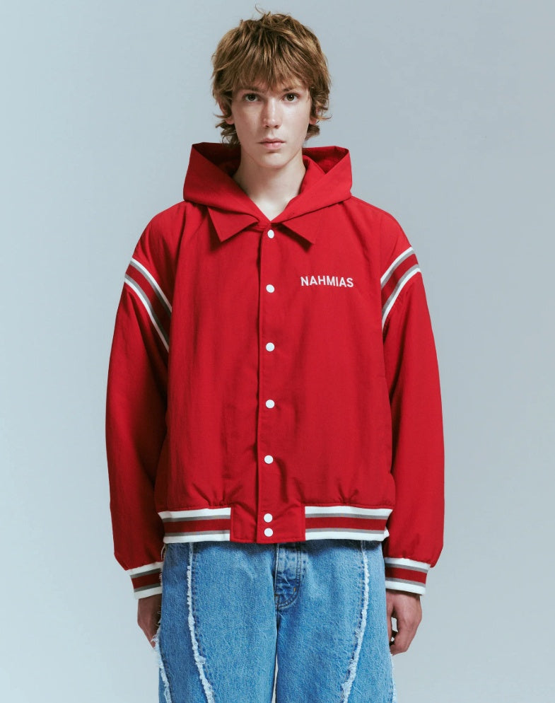 HOODED COACHES JACKET RED
