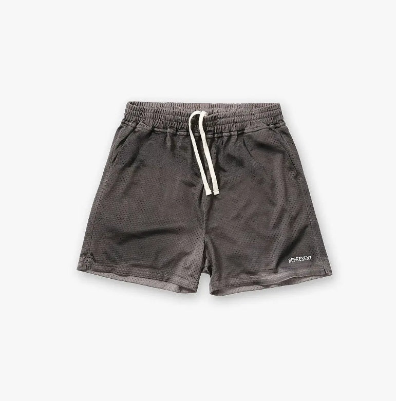 Washed Mesh Shorts Vtg Grey
