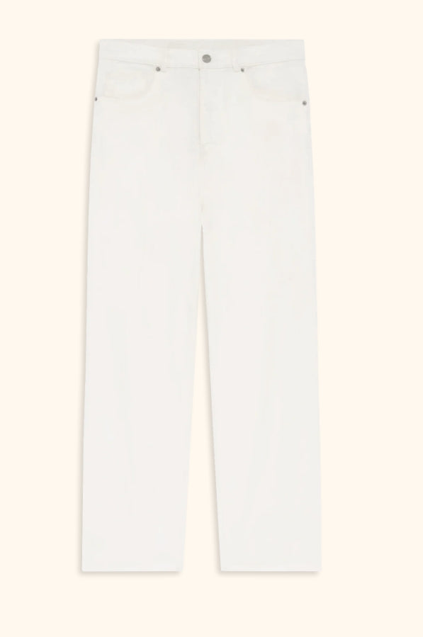 JEAN STRAIGHT OFF WHITE