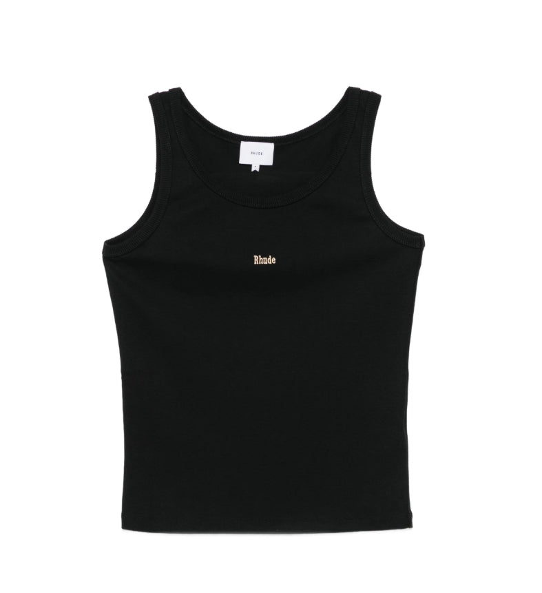 Logo Ribbed Tank Top