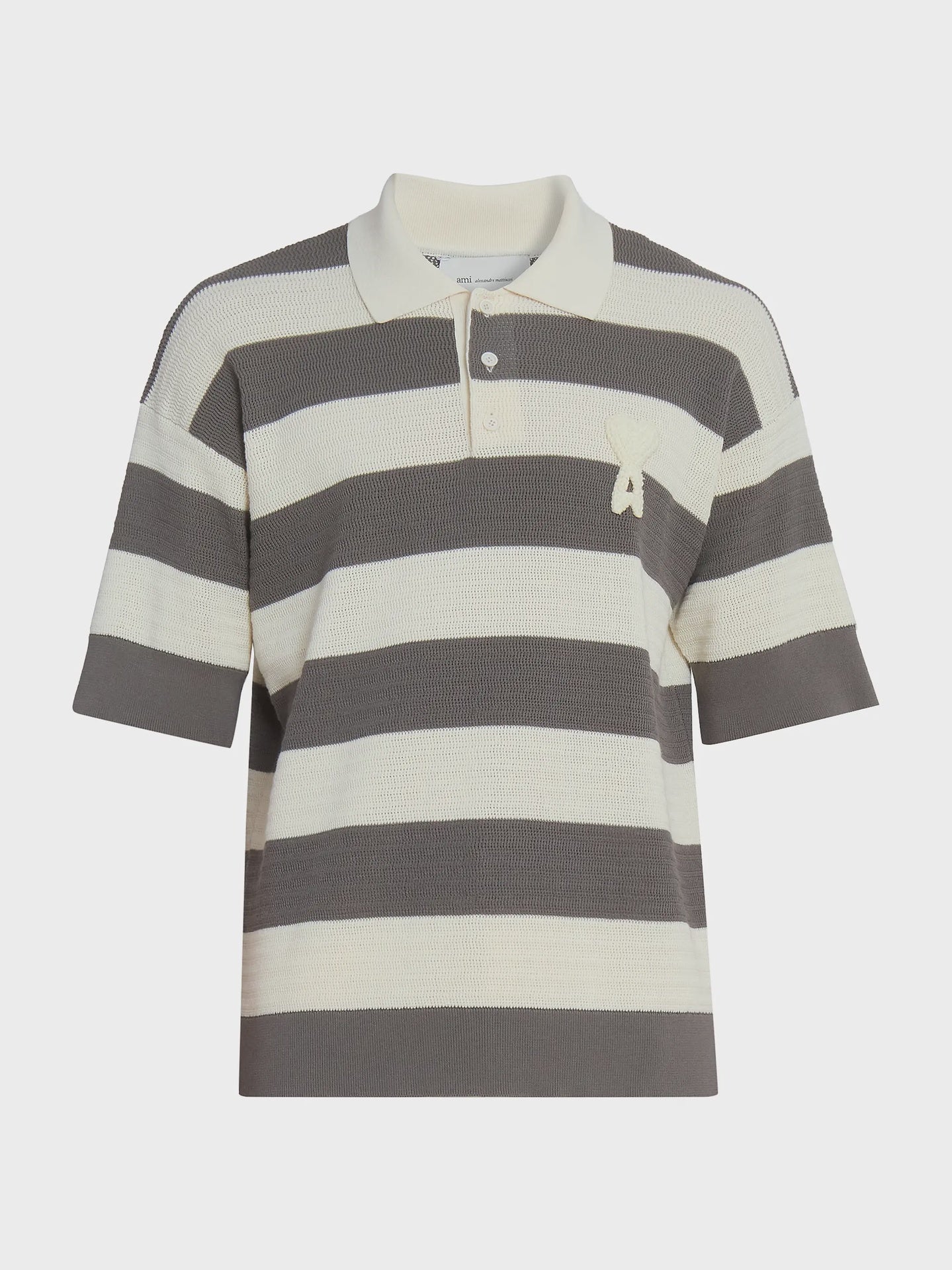ADC POLO BLANC CREME/CARBONE