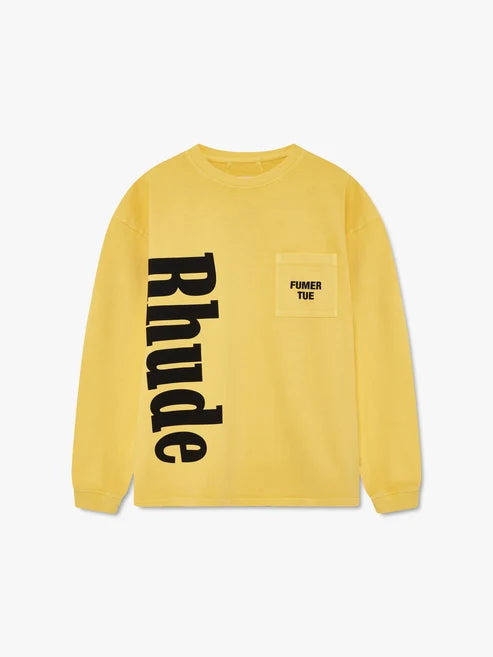 Rhude Logo LS Pocket Tee