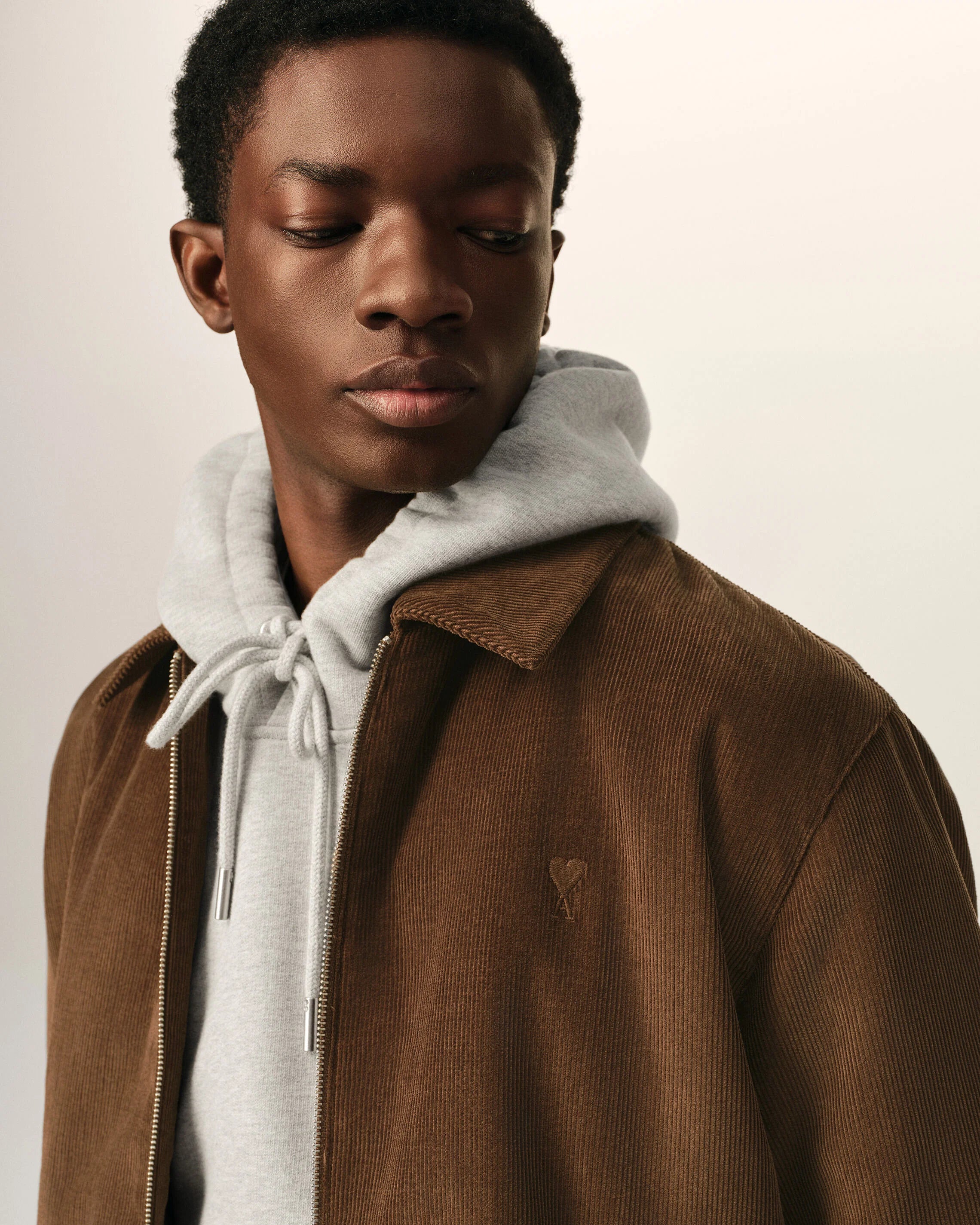 Ami de Coeur Corduroy Padded Zip Jacket