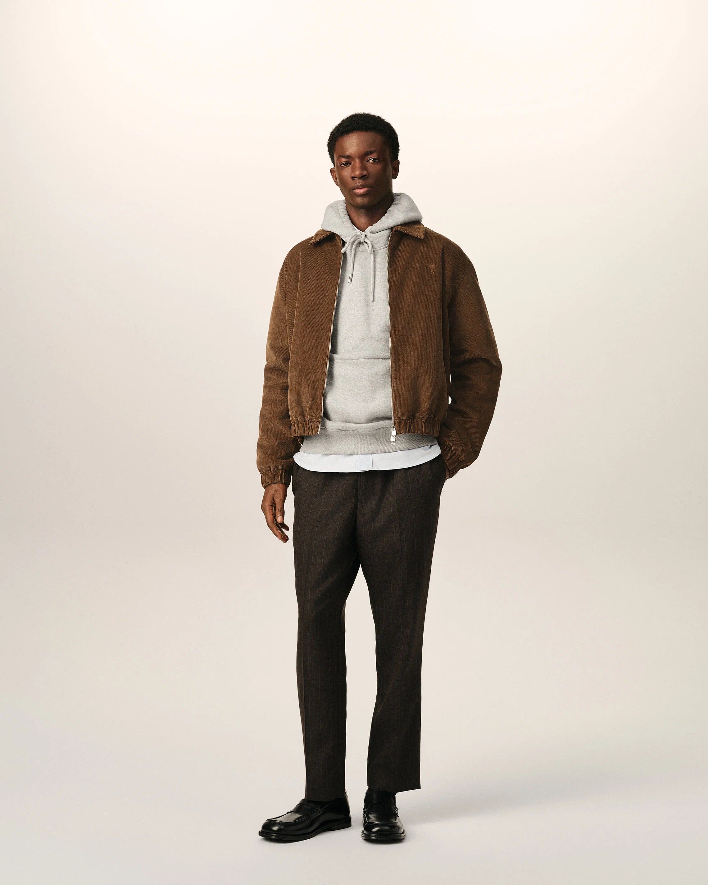 Ami de Coeur Corduroy Padded Zip Jacket