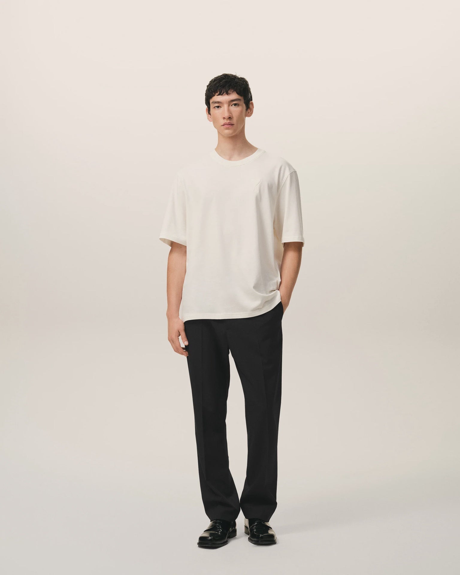 ELASTICATED WAIST TROUSER BLK
