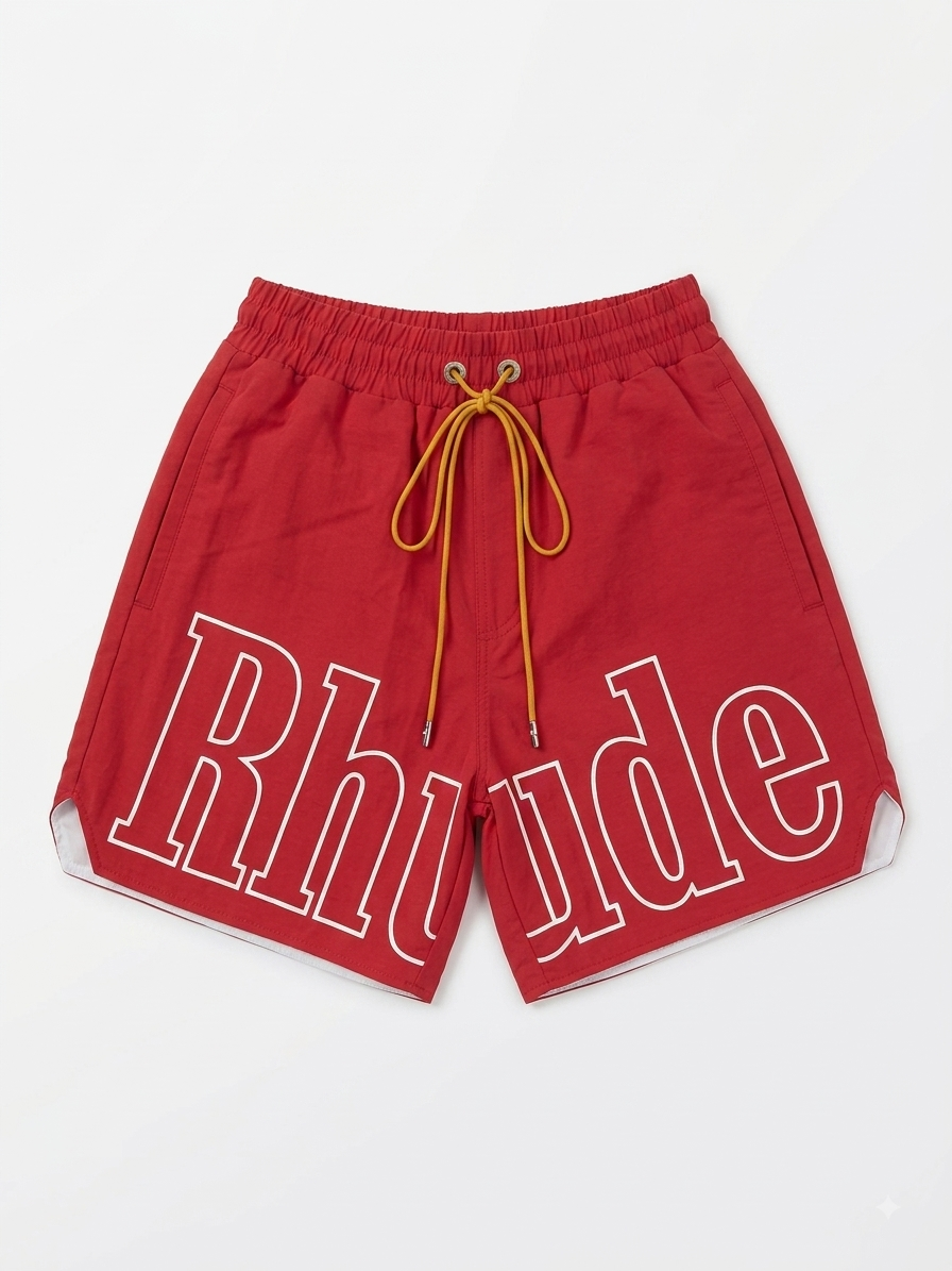 Logo Track Short Red