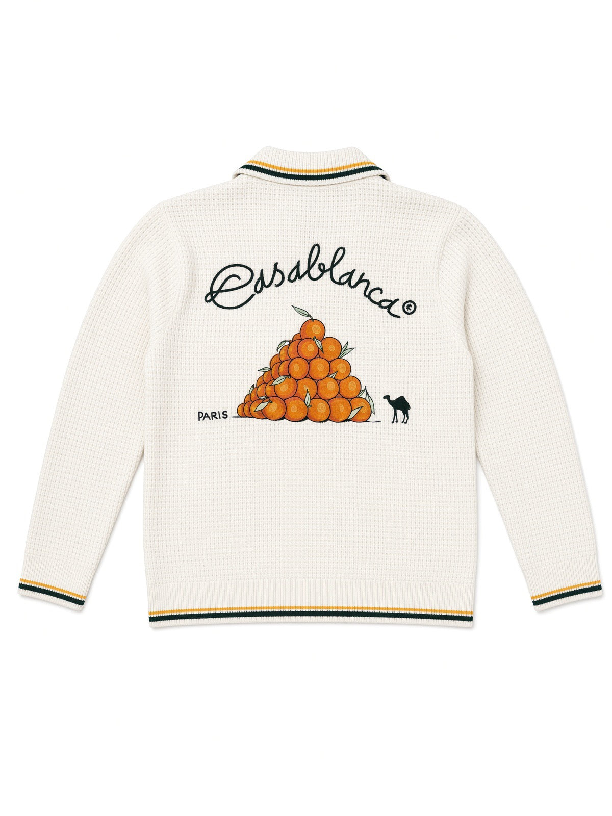Pyramid of Oranges Chrochet Long Sleeve