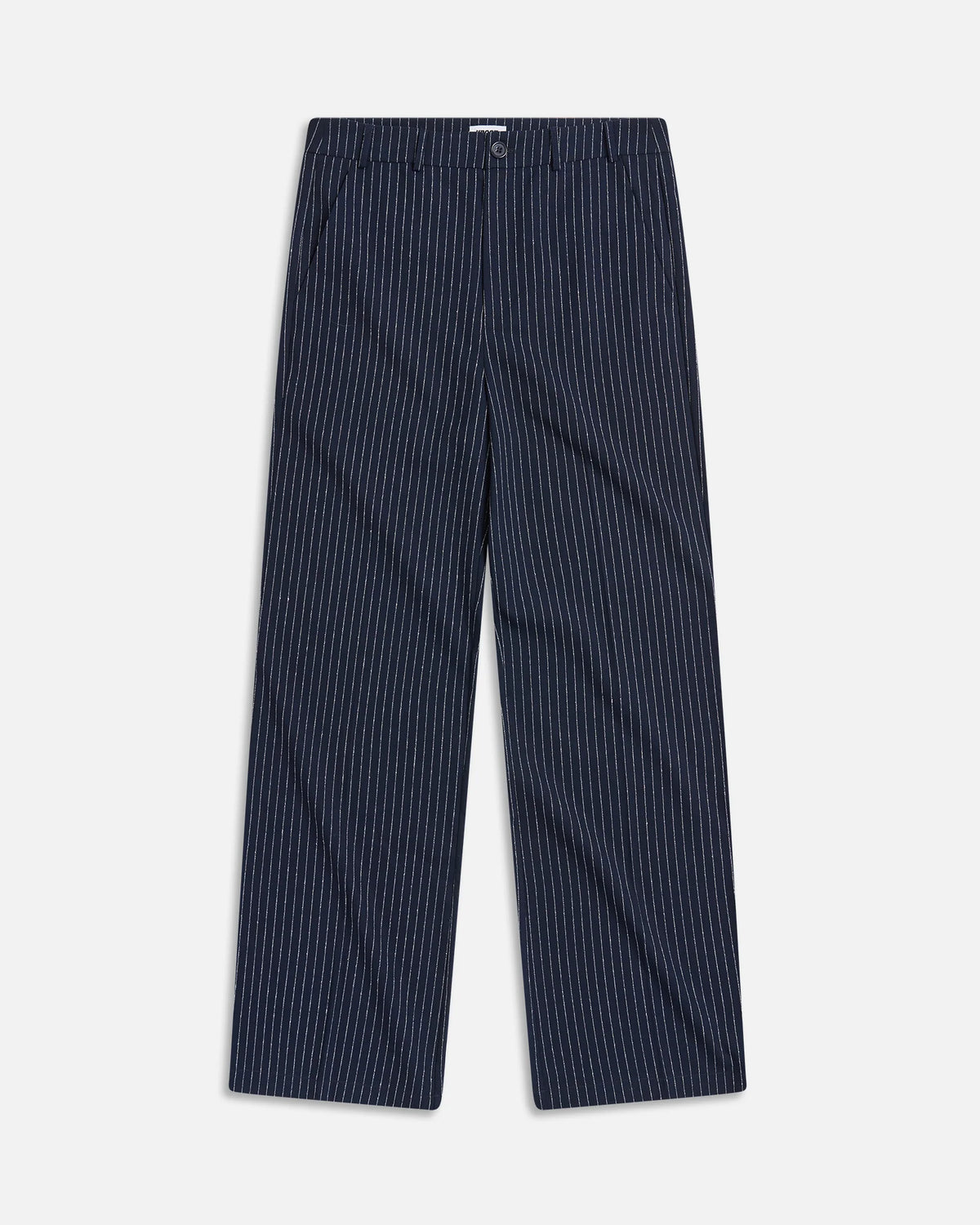 Pinstripe Wide Leg Trousers