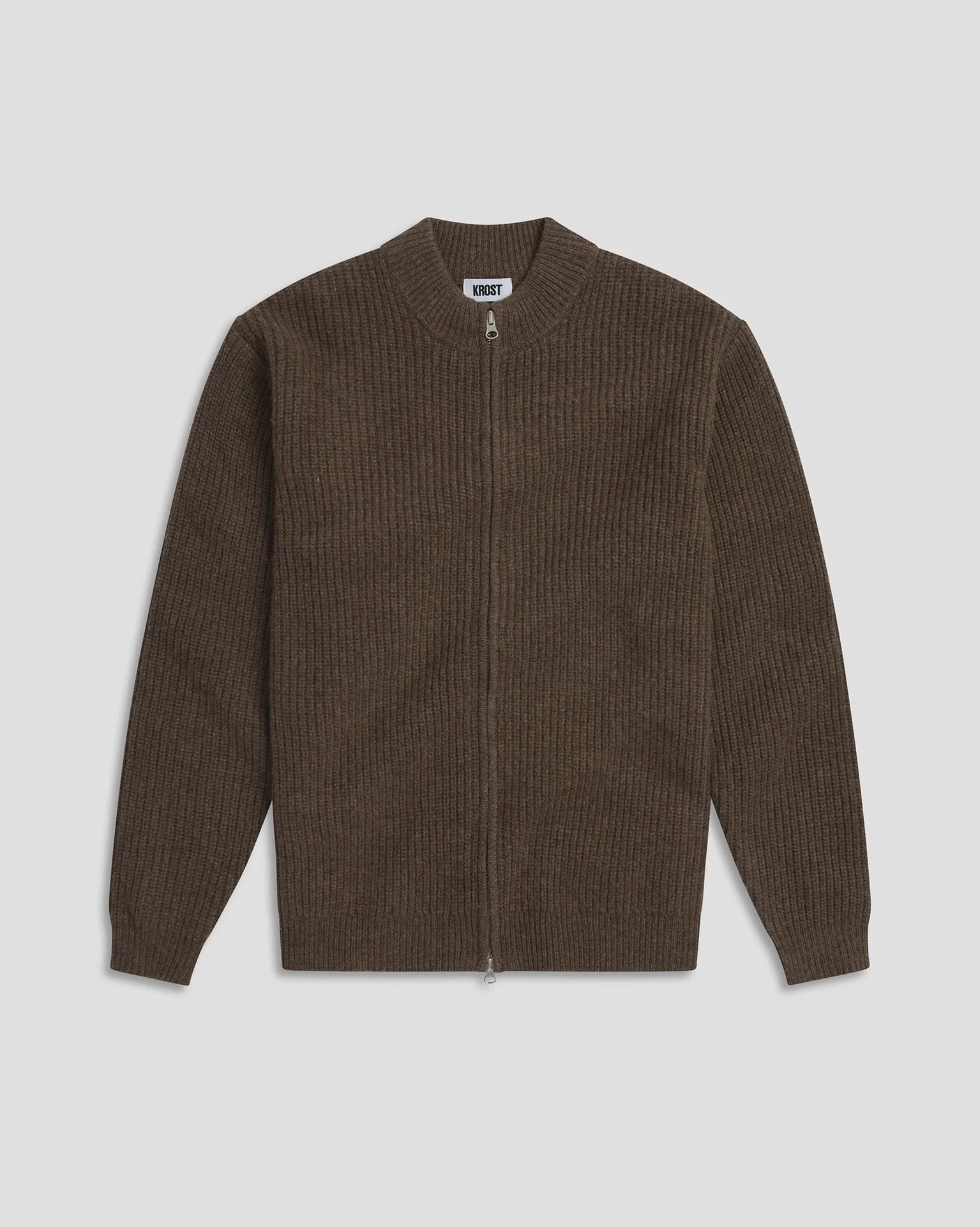 LIV WOOL ZIP CARDIGAN