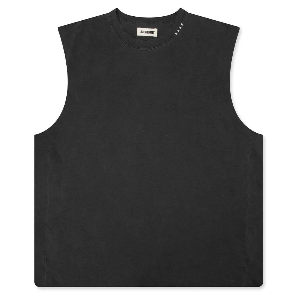 MONK MUSCLE TEE JET BLK