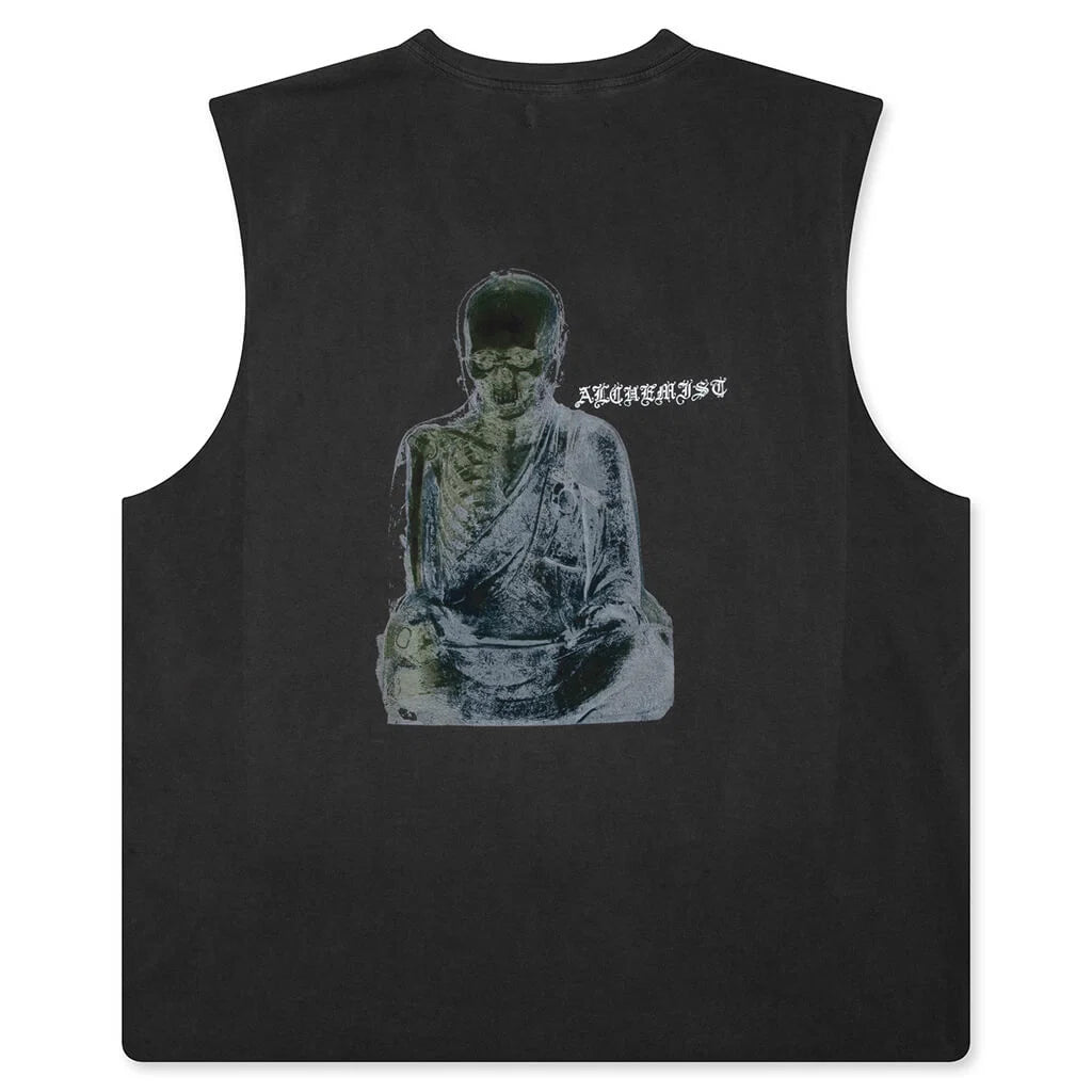 MONK MUSCLE TEE JET BLK