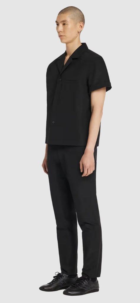 SLIM TROUSERS BLK CTN