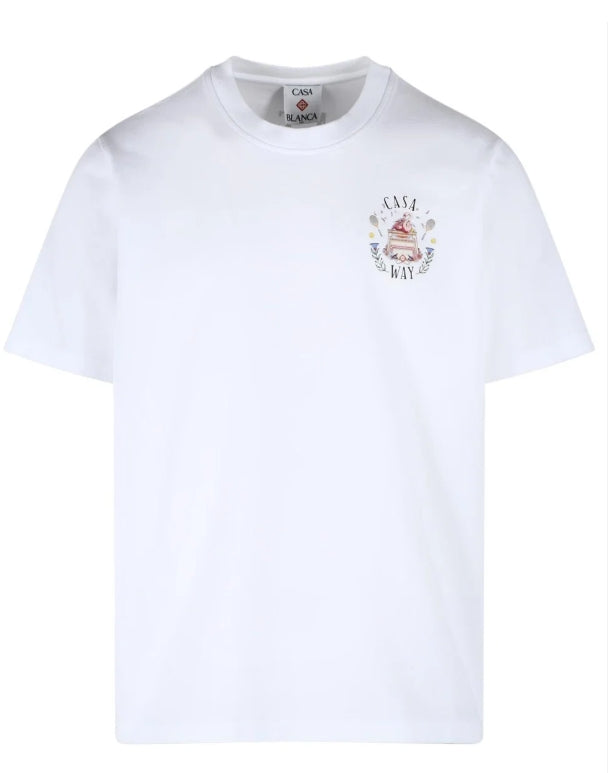 WHITE JERSEY CLASSIC T-SHIRT CASAWAY