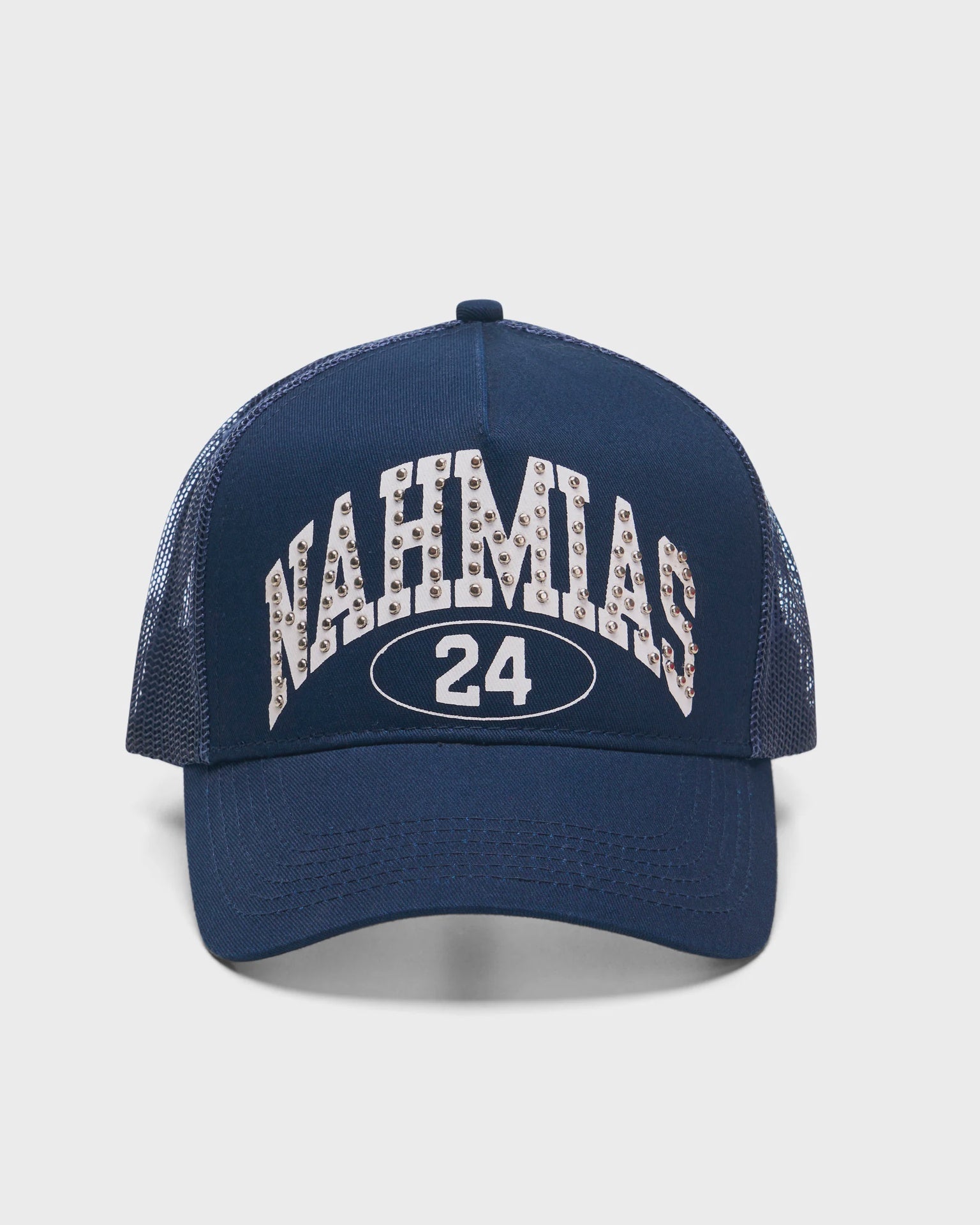 STUDDED NAHMIAS MARQUEE TRUCKER AGED BLUE