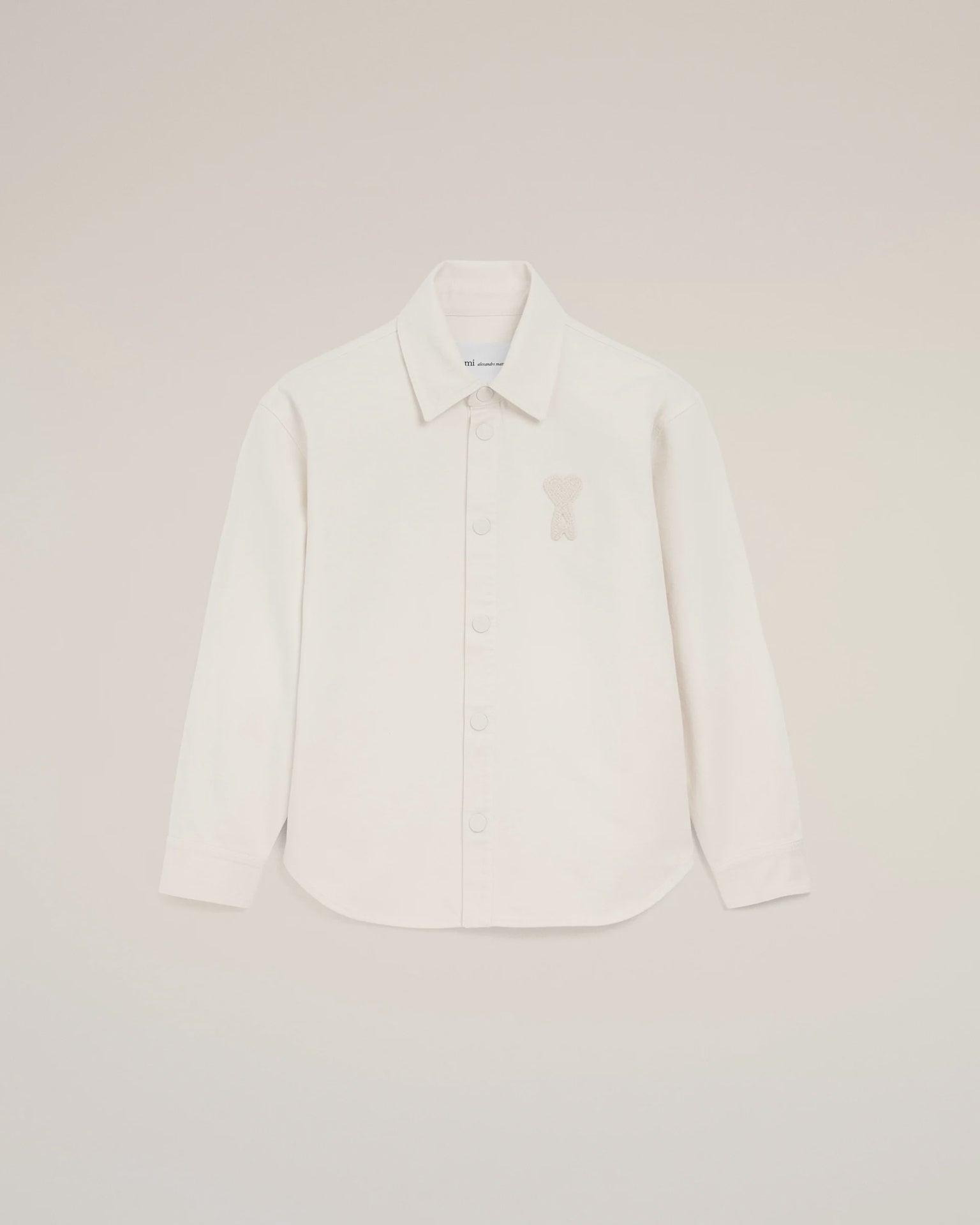 COTTON KNITTED ADC OVERSHIRT WHT