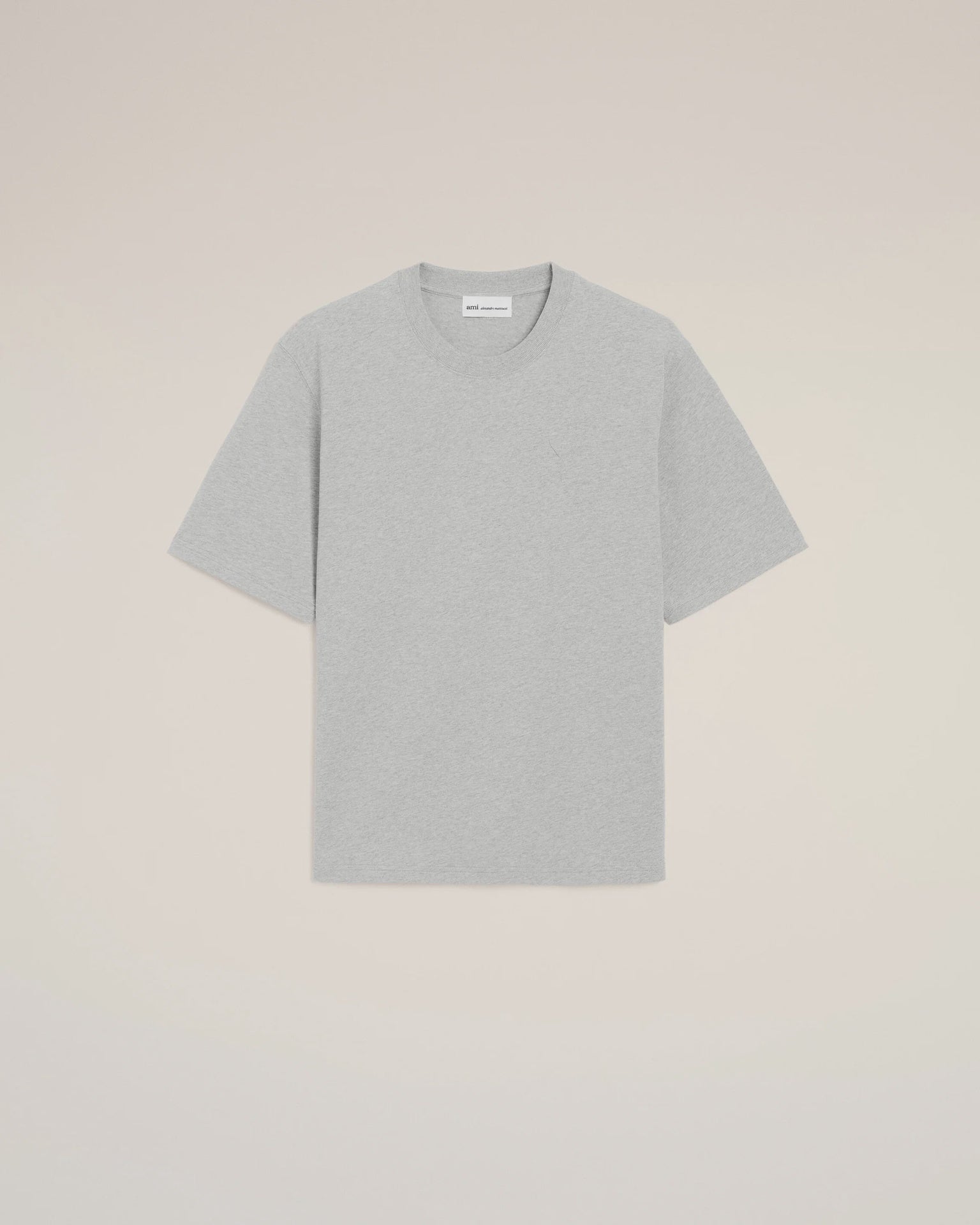 COTTON ADC EMBOSSED T SHIRT GRY