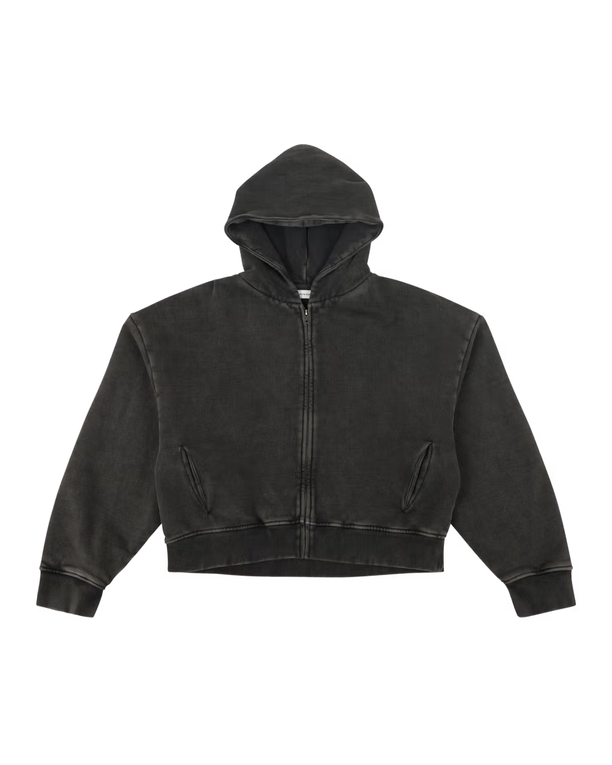 Thermal Hoodie Washed Black