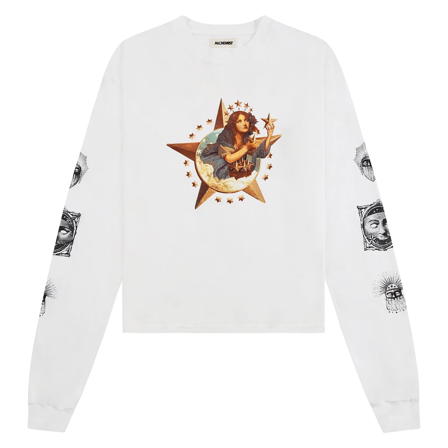 STAR GIRL LS T SHIRT WHT