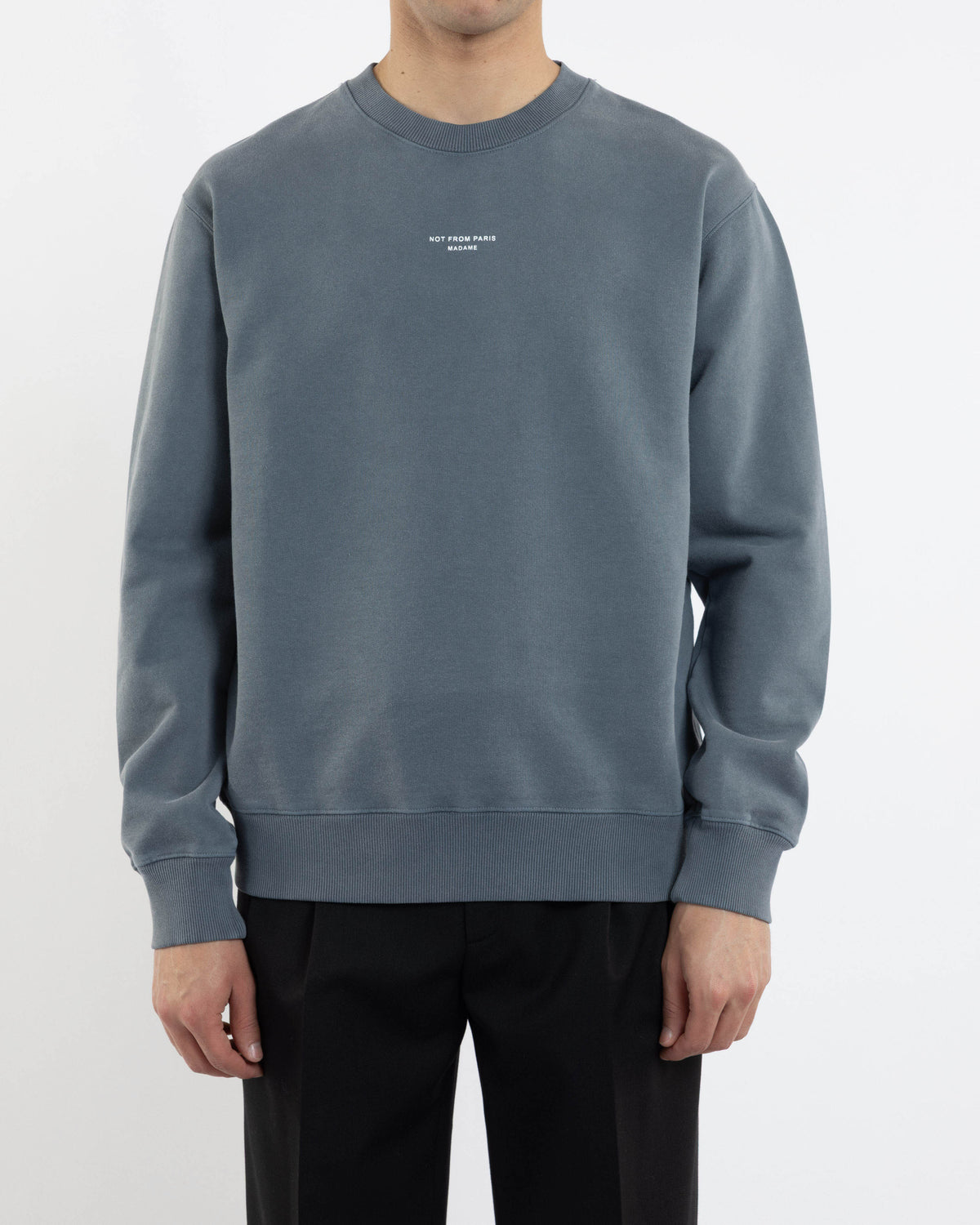 Classic Slogan Sweatshirt Dark Grey