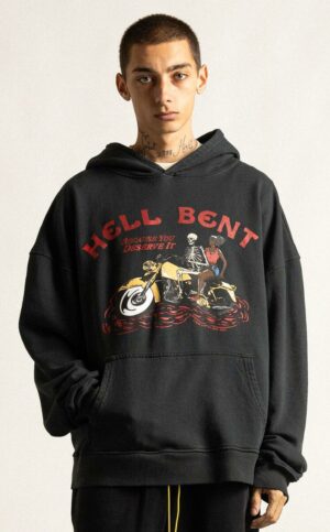 Hell Bent Hoody Vintage Black